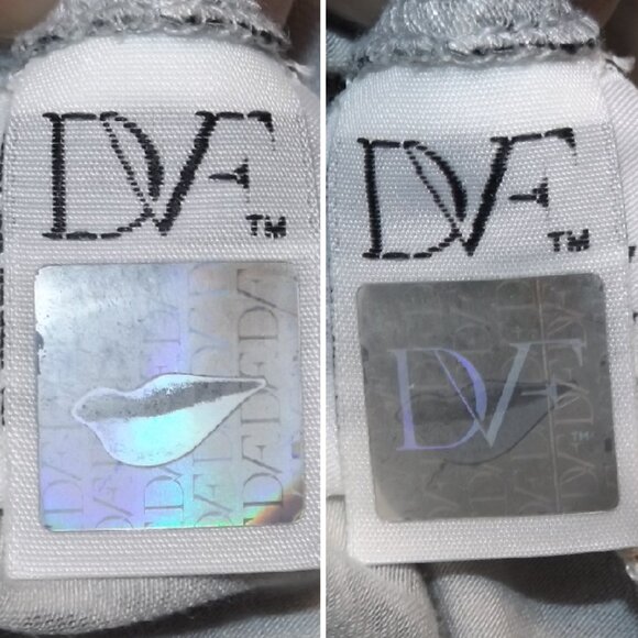 DIANE VON FURSTENBERG Wrap Dress, 8, New Yatzi Short, Spotted Floral Cat, Grey - Picture 15 of 16